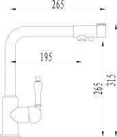 Смеситель для кухни Zorg Sanitary ZR 320 YF-33