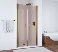 Душевая дверь в нишу Vegas Glass E2P 85 05 05 профиль бронза, стекло бронза