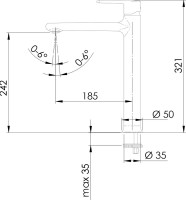 Смеситель для раковины Remer Vanity V11L