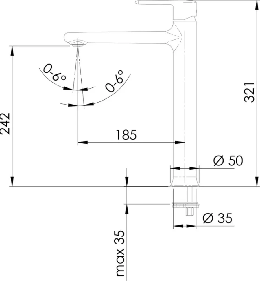Смеситель для раковины Remer Vanity V11L
