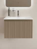 Мебель для ванной комнаты Sancos Code 60 подвесная, серо-бежевая