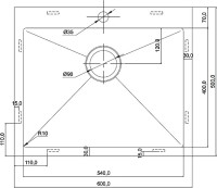 Мойка кухонная Seaman Eco Marino SMV-600-GL.A gun light Мойка кухонная Seaman Eco Marino SMV-600-GL.A gun light