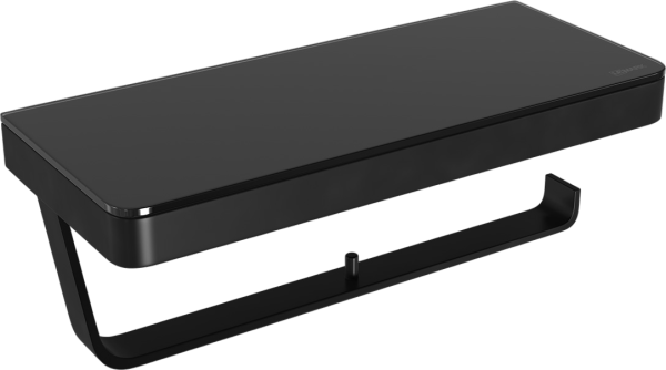 Держатель туалетной бумаги Lemark Glass line 9722042 черный