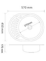 Мойка кухонная РМС MD6 MG6-5745OVR R
