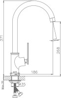 Смеситель для кухни Haiba HB589 HB70589