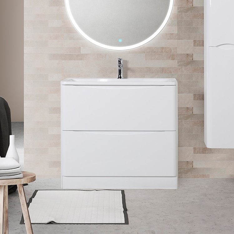Тумба под раковину BelBagno Acqua 90 напольная, bianco lucido