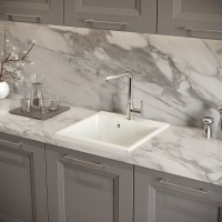 Мойка кухонная Domaci Болонья М-42-001 белая Мойка кухонная Domaci Болонья М-42-001 белая