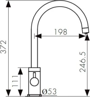 Смеситель для кухни Kaiser Merkur 26744-15 сталь Смеситель для кухни Kaiser Merkur 26744-15 сталь