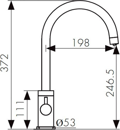 Смеситель для кухни Kaiser Merkur 26744-15 сталь