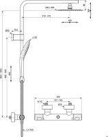 Душевая стойка Ideal Standard Creatherm_t50 A7705AA