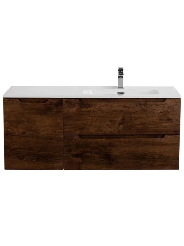Тумба с раковиной BelBagno Etna R, 100 2 ящика, дверца, rovere moro