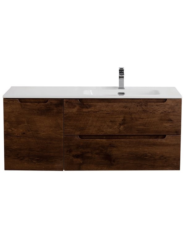 Тумба с раковиной BelBagno Etna R, 100 2 ящика, дверца, rovere moro
