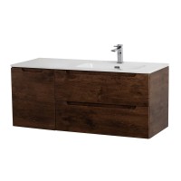 Тумба с раковиной BelBagno Etna R, 100 2 ящика, дверца, rovere moro