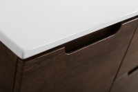 Тумба с раковиной BelBagno Etna R, 100 2 ящика, дверца, rovere moro