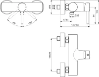 Смеситель для душа Ideal Standard Kolva BC674U4 черный Смеситель для душа Ideal Standard Kolva BC674U4 черный