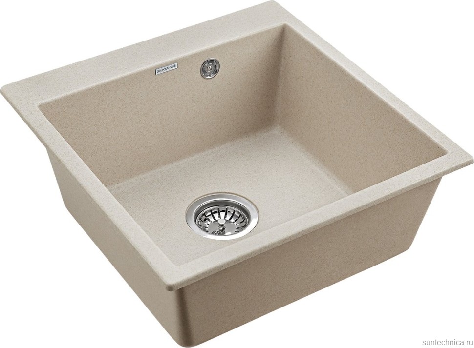 Комплект Мойка Paulmark Kante 50 PM105152-BE бежевый + Измельчитель Bone Crusher BC 810-AS