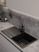 Мойка кухонная Emar Quartz EMQ-1800.Q морион Мойка кухонная Emar Quartz EMQ-1800.Q морион
