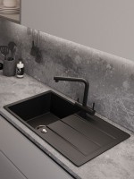 Мойка кухонная Emar Quartz EMQ-1800.Q морион Мойка кухонная Emar Quartz EMQ-1800.Q морион