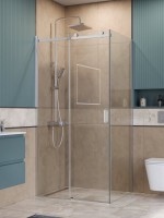 Душевой уголок BelBagno Soft Close-2 AH-1-100/90-C-Cr профиль хром