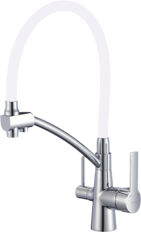 Смеситель для кухни Savol S-L1805-02 с гибким изливом