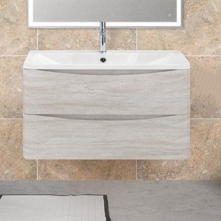 Тумба под раковину BelBagno Acqua 100 подвесная, rovere vintage bianco