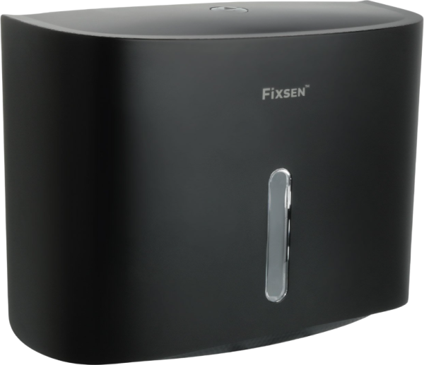 Диспенсер бумажных полотенец Fixsen Hotel 31027F черный