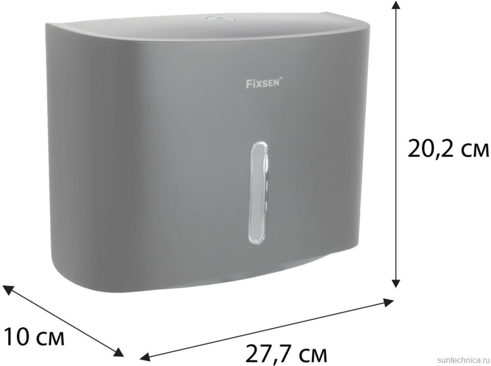 Диспенсер бумажных полотенец Fixsen Hotel 31027F черный