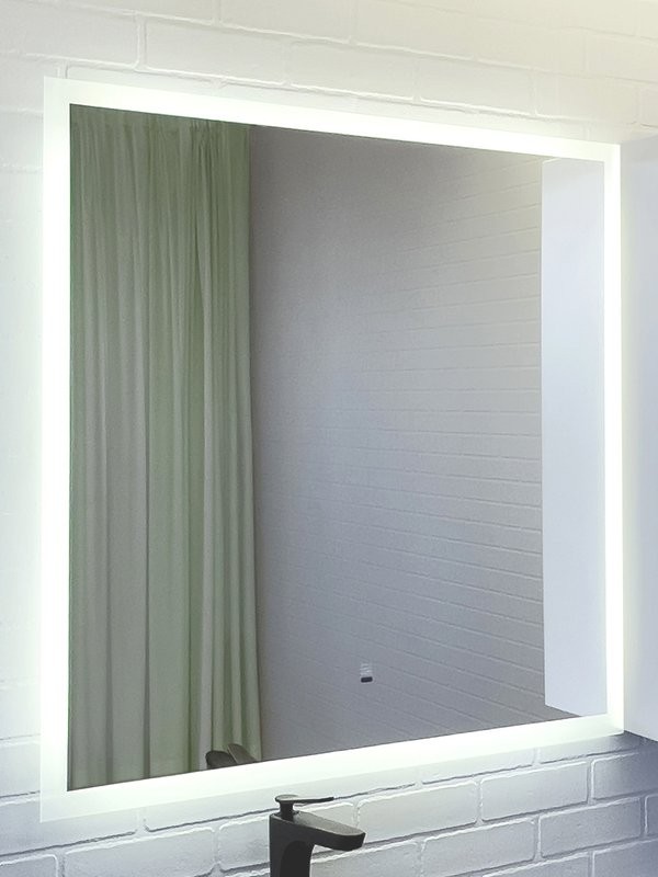 Зеркало Comforty Эдельвейс 90 сенсорное, с подсветкой, с антизапотеванием
