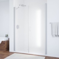 Душевая дверь в нишу Vegas Glass EP-F-2 175 08 10 R профиль глянцевый хром, стекло сатин