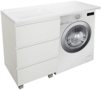 Тумба с раковиной Эстет Dallas Luxe 130 напольная, 3 ящика L