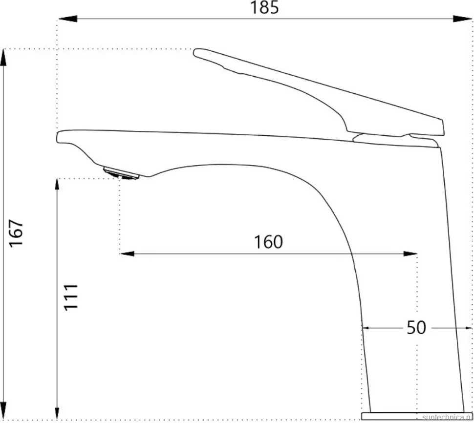 Смеситель для раковины Haiba HB10816-3 пепельный