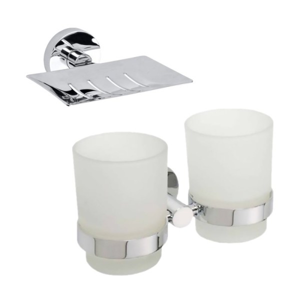 Набор Стакан Bemeta Omega 104110022 + Мыльница 104208082