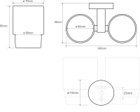 Набор Стакан Bemeta Omega 104110022 + Мыльница 104208082 Набор Стакан Bemeta Omega 104110022 + Мыльница 104208082