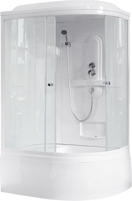 Душевая кабина Royal Bath RB 8120BK1-T L с высоким поддоном, с сиденьем