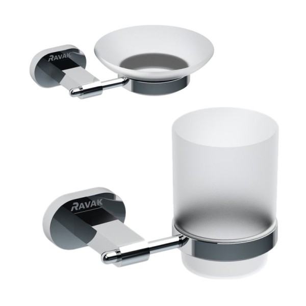 Набор Стакан Ravak Chrome X07P188 + Мыльница X07P187