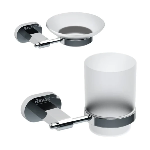 Набор Стакан Ravak Chrome X07P188 + Мыльница X07P187