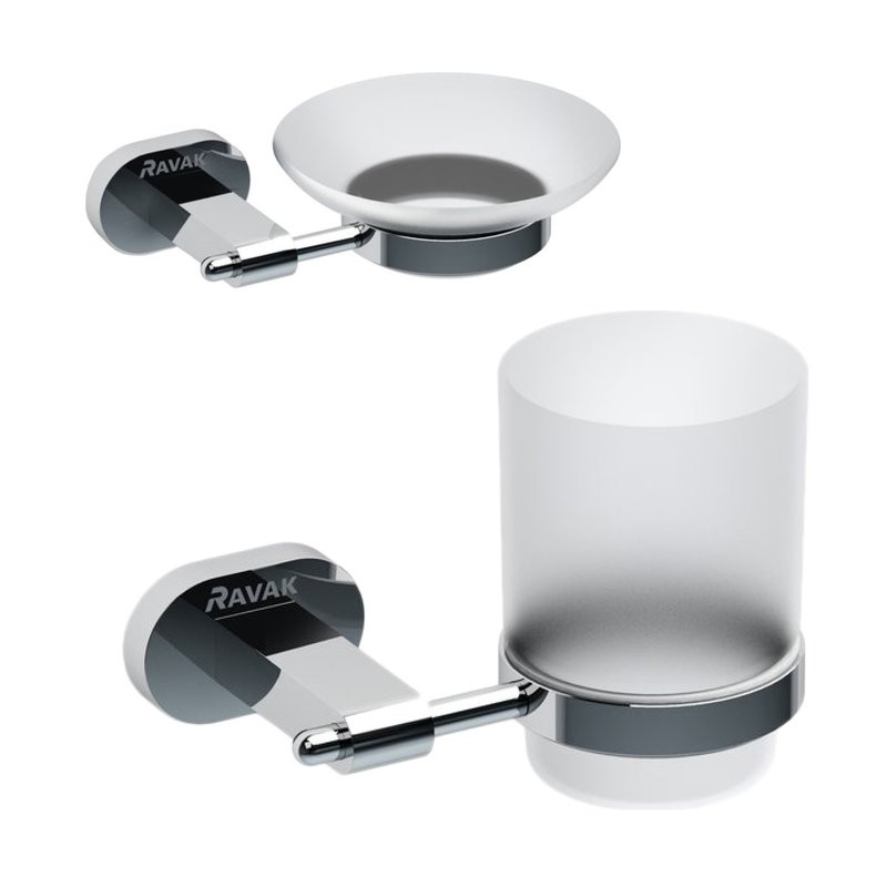 Набор Стакан Ravak Chrome X07P188 + Мыльница X07P187
