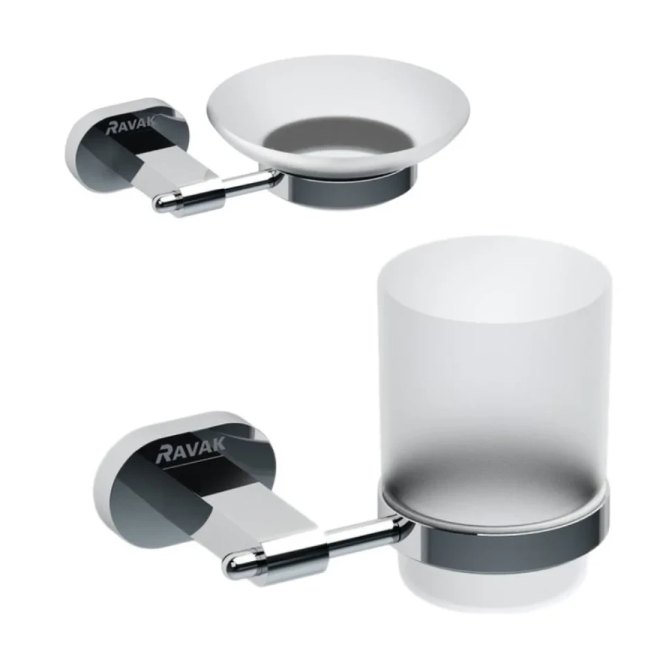 Набор Стакан Ravak Chrome X07P188 + Мыльница X07P187
