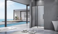 Душевая дверь в нишу Good Door Idea WTW-110-C-B 110 см, профиль черный