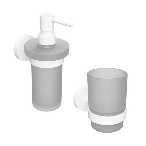 Набор Стакан Bemeta White 104110014 + Дозатор 104109014