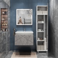 Мебель для ванной комнаты Vigo Geometry 70 подвесная, бетон, раковина Como 70