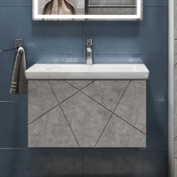 Мебель для ванной комнаты Vigo Geometry 70 подвесная, бетон, раковина Como 70
