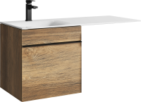 Тумба под раковину без столешницы Aqwella Terra 53 подвесная, под стиральную машину, дуб балтийский