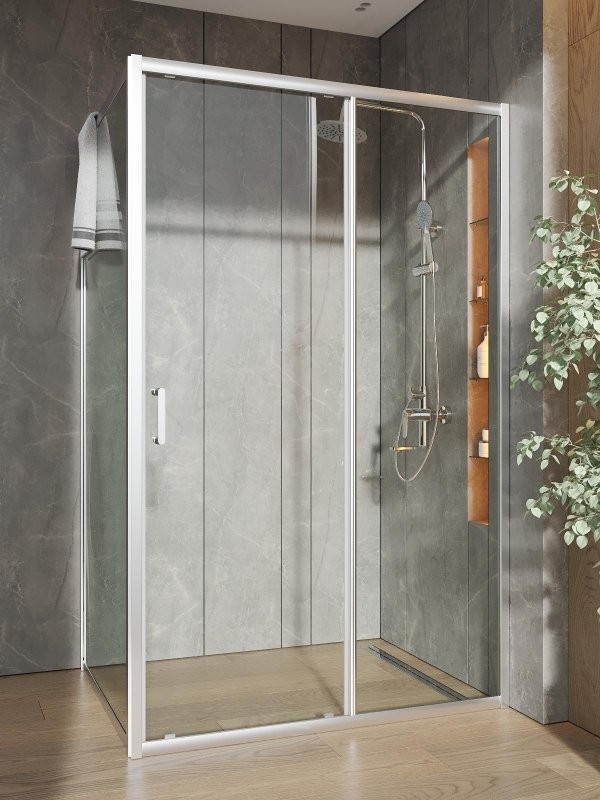 Душевой уголок Orange E23 12090TCR стекло прозрачное, профиль хром