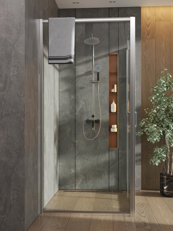 Душевой уголок Orange E23 12090TCR стекло прозрачное, профиль хром