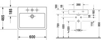 Мебельная раковина Duravit Vero 0454600000 60 см