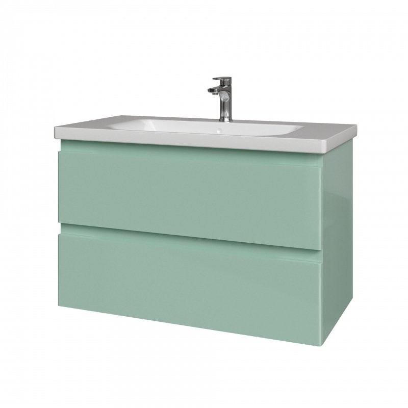 Тумба под раковину без столешницы Caprigo Forte 90 подвесная, селесте
