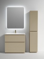 Мебель для ванной комнаты Sancos Folk Floor 90 напольная, капучино, раковина CN7019