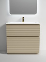 Мебель для ванной комнаты Sancos Folk Floor 90 напольная, капучино, раковина CN7019