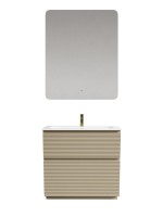 Мебель для ванной комнаты Sancos Folk Floor 90 напольная, капучино, раковина CN7019